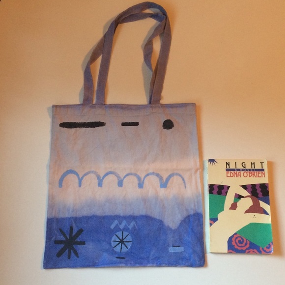 DIP-DYED HANDPAINTED UNIQUE COTTON TOTE - Picture 1 of 3